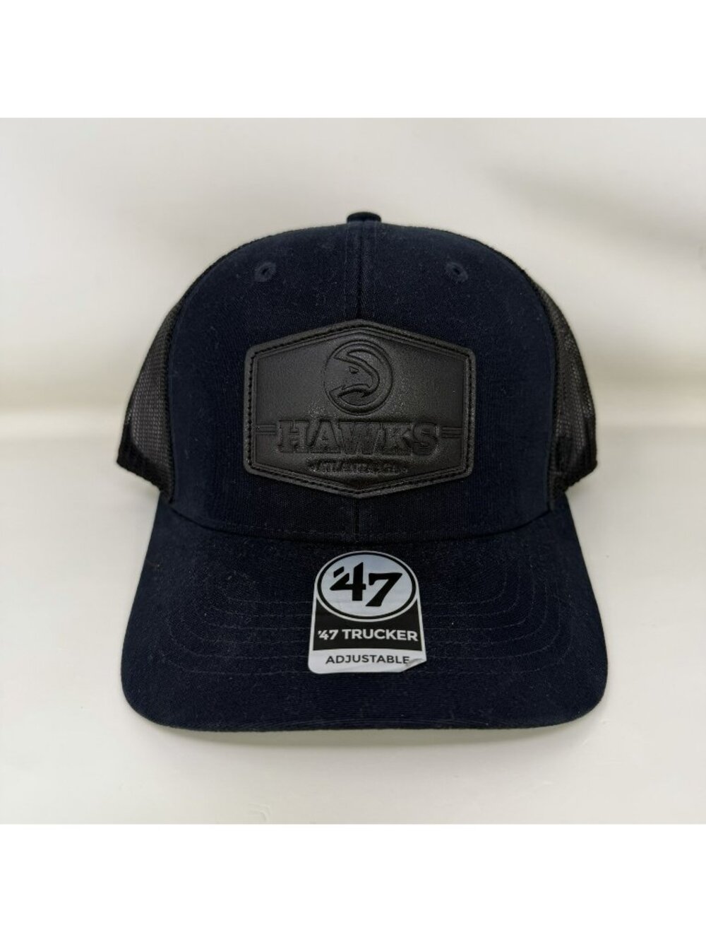 '47 Brand Atlanta Hawks Patch Snapback Trucker Hat Black